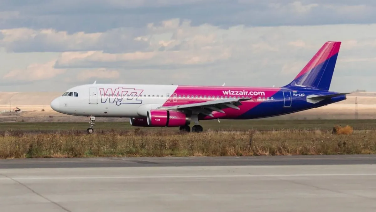 Zboruri Wizz Air, posibile întârzieri (sursa: Facebook/Aeroportul Iasi)