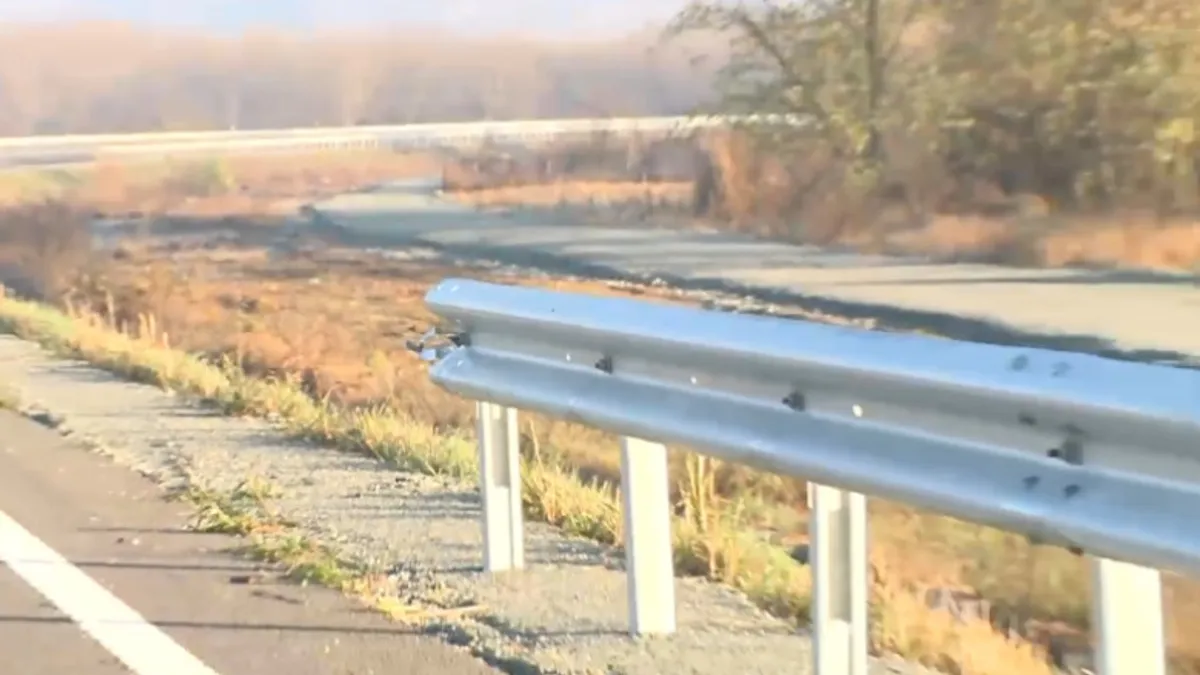 Sport național: se fură indicatoarele rutiere Foto: Digi 24
