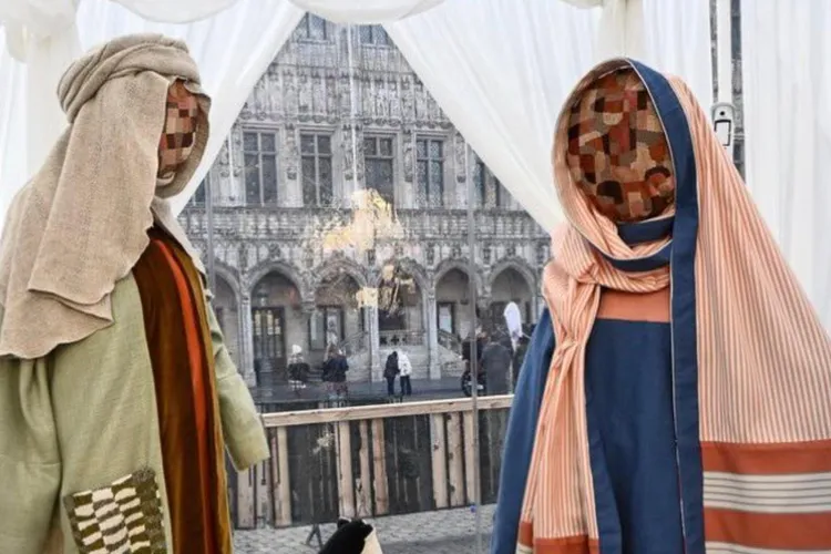 Scena Nașterii Domnului, indignare la Bruxelles (sursa: X/CharlyVoets-Pieton)