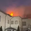 Incendiu puternic la Mănăstirea Bistrița (sursa: Facebook/ISU Valcea)