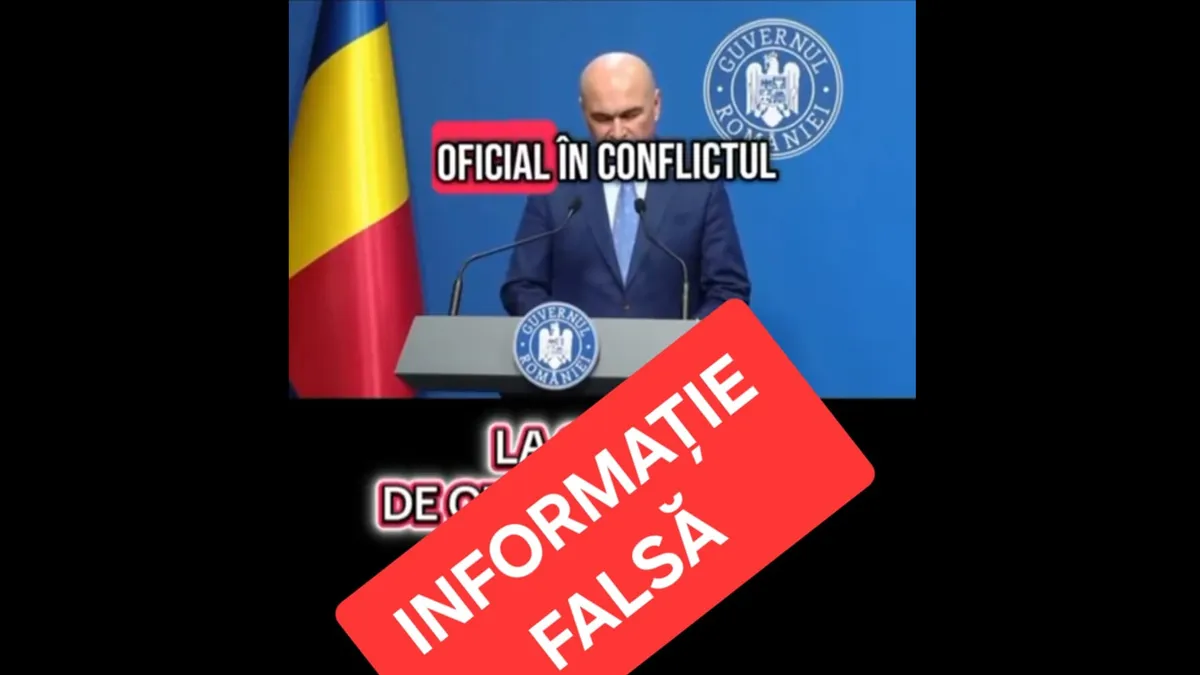 Intrarea României în război, știre falsă (sursa: Facebook/Ministerul Afacerilor Interne, Romania)