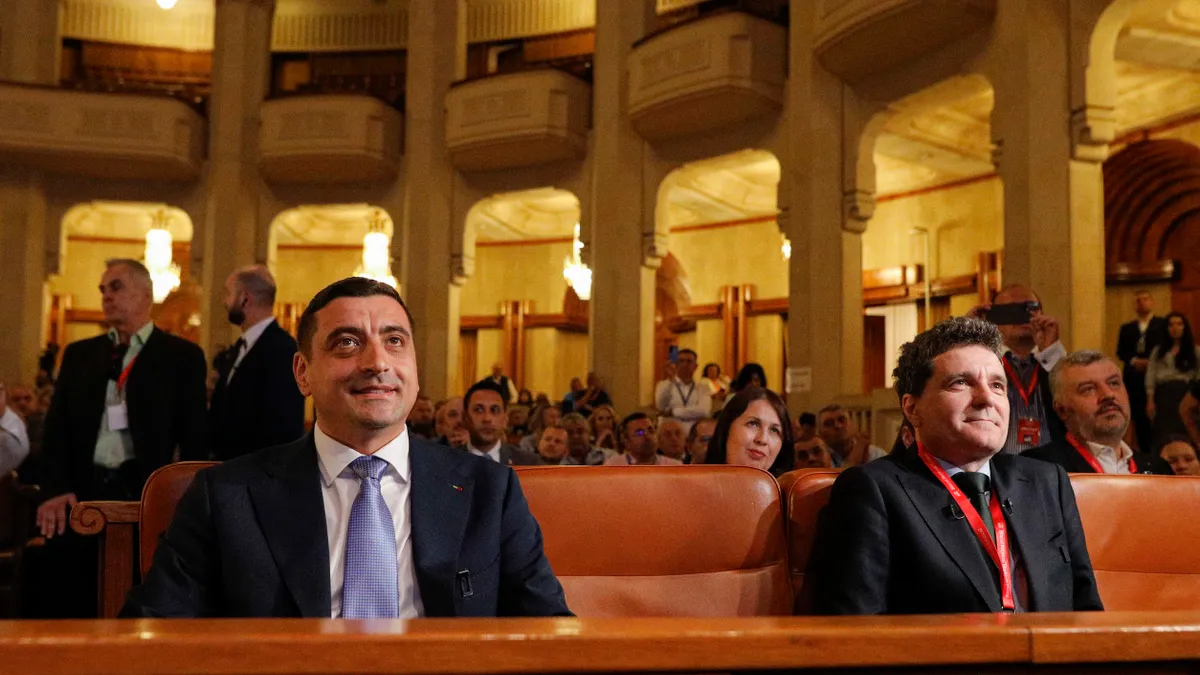 „Aveţi un candidat pe care îl susţineţi, e autist, săracu!”, spune Simion despre Nicușor Dan Foto: Inquam/Malina Norocea