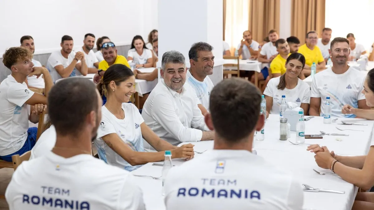 Ciolacu, PR pe seama suferinței gimnastelor (sursa: Facebook/Marcel Ciolacu)