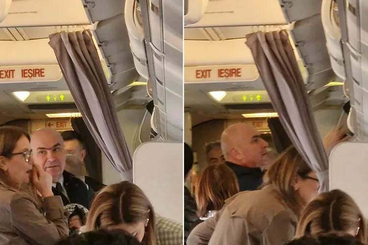 Bolojan și Simion, avion spre Bruxelles (sursa: Facebook/Lucian Pirvoiu)