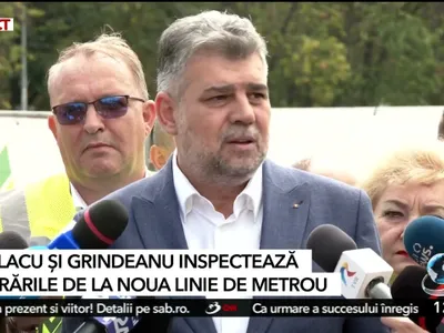 Magistrala 6 de metrou, spre Otopeni, în aer Foto: captură video