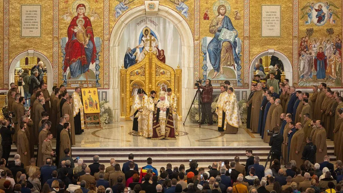 Corul Patriarhiei cântă versurile legionarului Radu Gyr (sursa: basilica.ro)