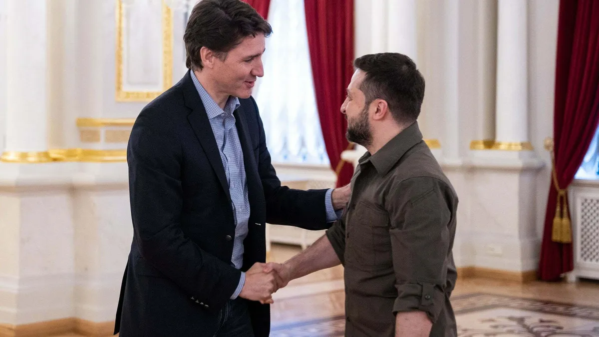 Putin, măcelarul de serviciu al planetei, o spune și Trudeau (sursa: Facebook/Володимир Зеленський)