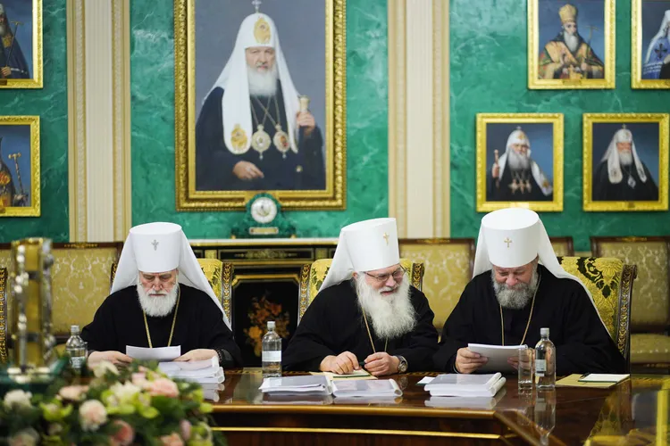 Mitropolitul Chișinăului, alături de Patriarhul Kiril Foto: Mitropolia Chișinăului și a Întregii Moldove