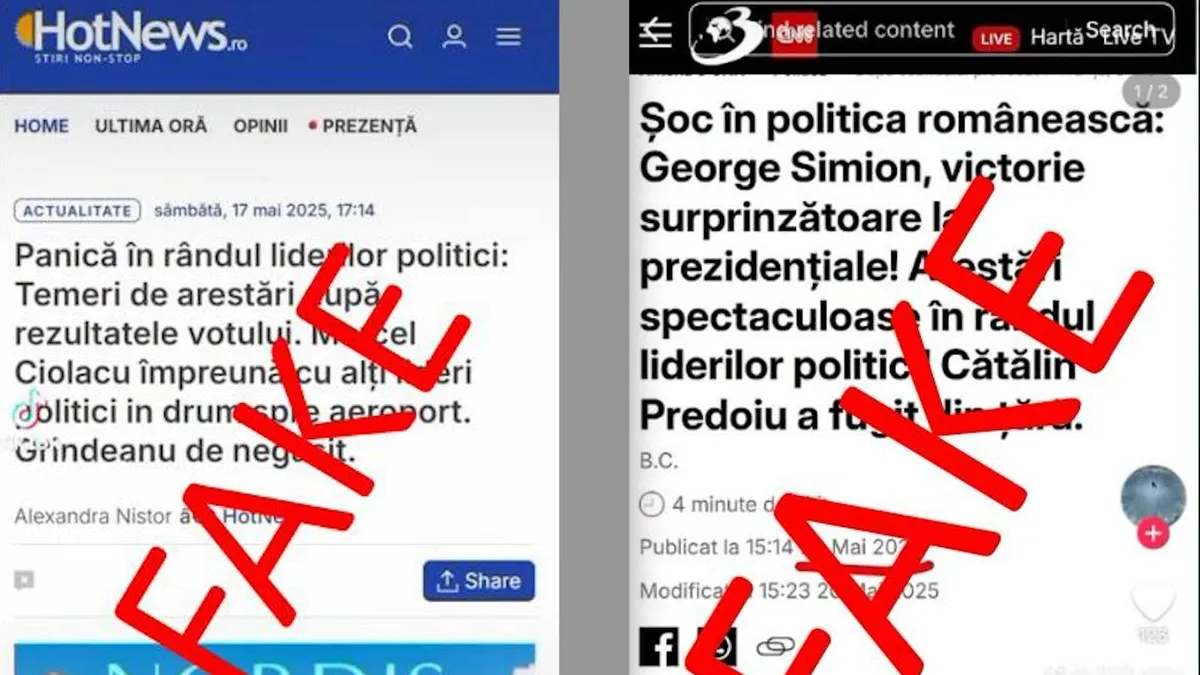 MAI identifică dezinformare pro-Simion pe TikTok (sursa: MAI)
