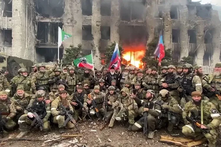 Cecenii au „eliberat” Mariupolul strigând „Allahu Akbar” Foto: Orthodox Times