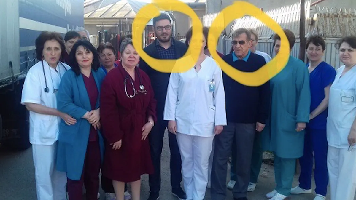 Clanul Doldurea, apropiat de avocatul Ceaușeștilor: Cristian Doldurea, în stânga (sursa: olt-alert.ro)