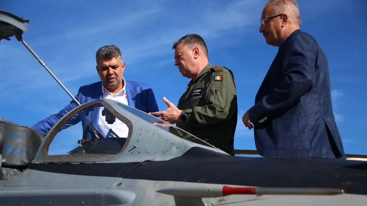 Ciolacu, în jet pe banii Nordis (sursa: Facebook/Marcel Ciolacu)