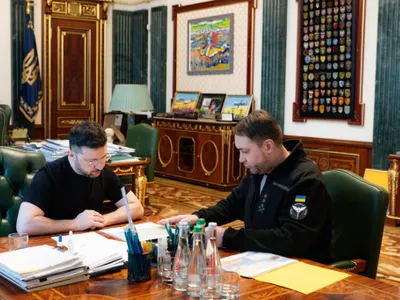 Șeful informațiilor militare ucrainene, Kirilo Budanov, noul șef de cabinet al lui Zelenski (sursa: Facebook/Volodimir Zelenski)