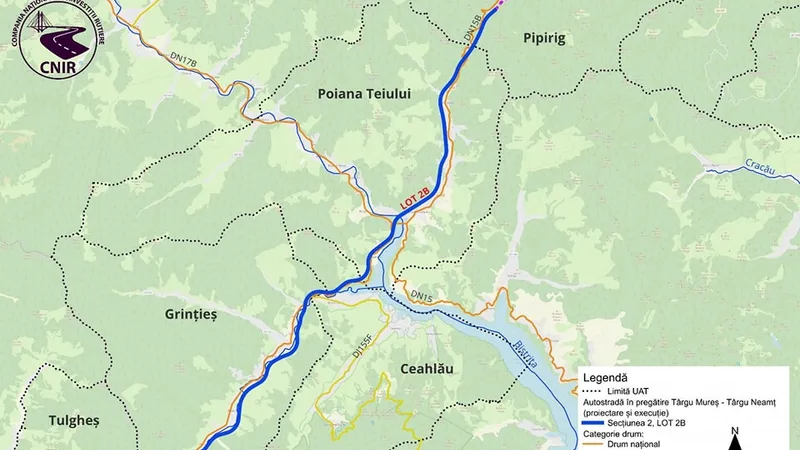 Licitație lansată pentru lotul Grințieș-Pipirig, A8 (sursa: Facebook/Sorin Grindeanu)