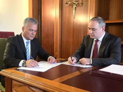 Adrian Vestea defilează ostentativ cu penelistul autosuspendat din partid Alexandru Nazare Foto: Facebook