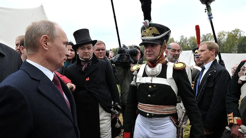 Televiziunea rusă a găsit explicația Foto: Putin la Borodino/ kremlin.ru