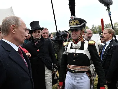 Televiziunea rusă a găsit explicația Foto: Putin la Borodino/ kremlin.ru