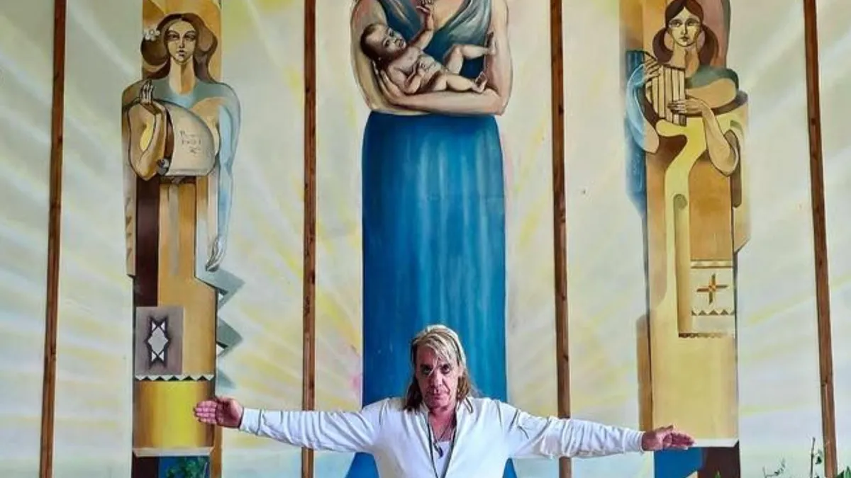 Till Lindemann, proiect artistic la Chișinău (sursa: Facebook/IMSP Spitalul Clinic de Psihiatrie)