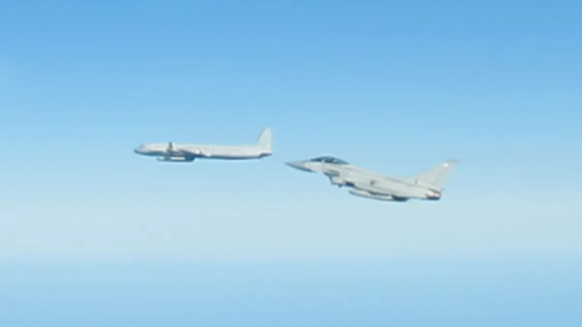 Avioane rusești, interceptate deasupra Mării Baltice (sursa: raf.mod.uk)