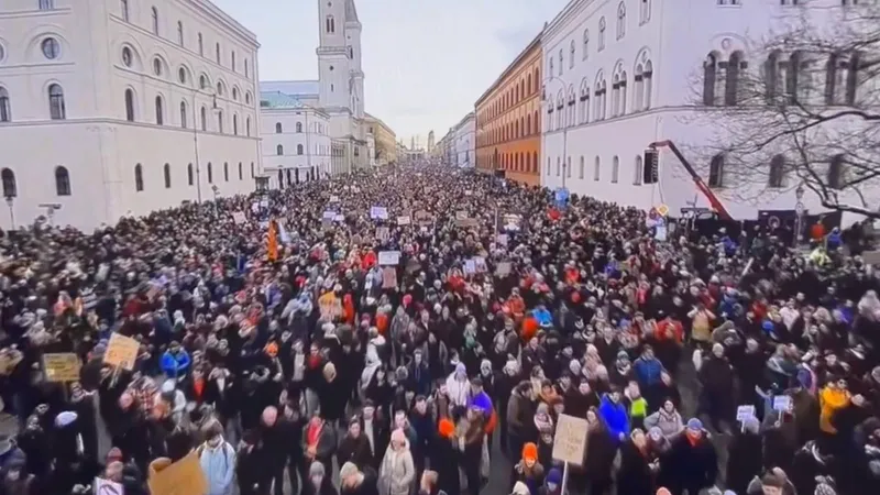 Germania, val de proteste împotriva AfD (sursa: X/Joyce Karam)