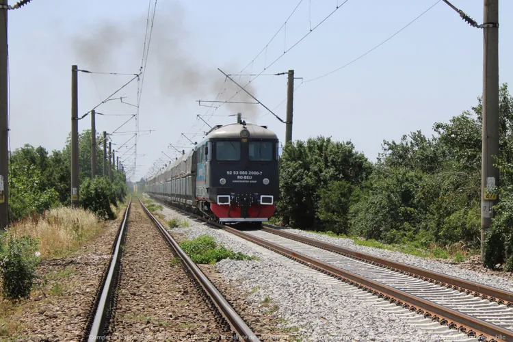 Circulația trenurilor, afectată de fenomene meteo (sursa: Facebook/CFR Infrastructura)