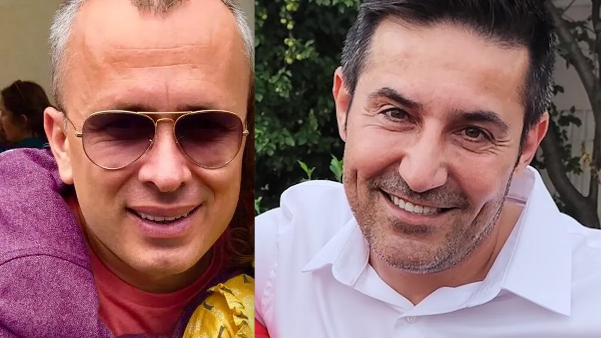 Cosmin Enea (stânga), asociatul lui Manda, bani pentru Dumbravă (sursa: Facebook/Cosmin Enea, Claudiu Manda)