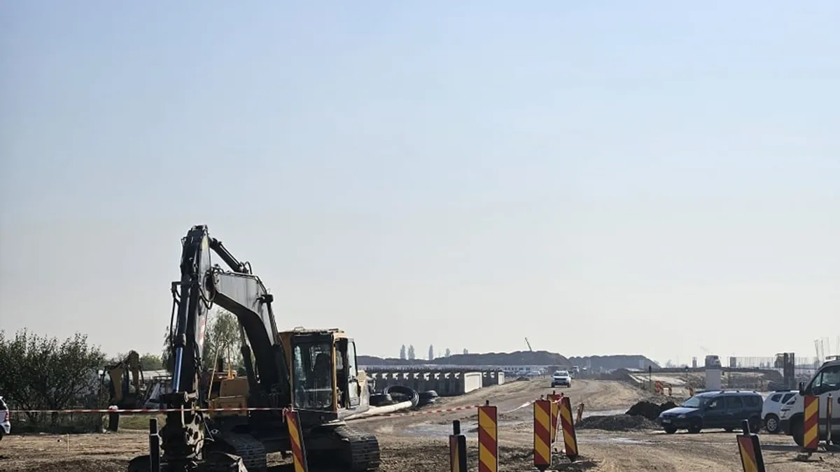 Conexiunea A0-DN2 (zona Afumați), aproape finalizată (sursa: Facebook/Cristian Pistol)