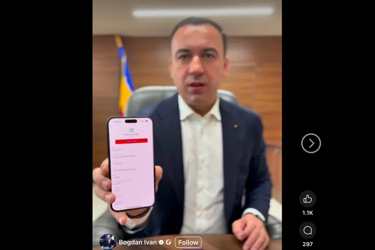 Ministrul Energiei își donează parțial salariul (sursa: Facebook/Bogdan Ivan)