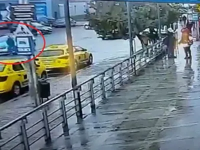 Poliția a reușit să mai calce un adolescent Foto: Captură video