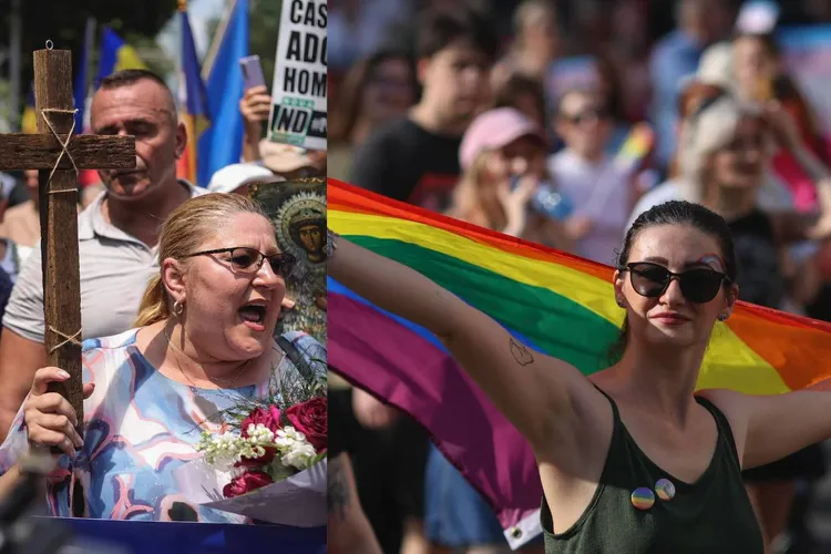 Marșul Normalității vs Bucharest Pride 2025 (sursa: Inquam Photos/George Călin)