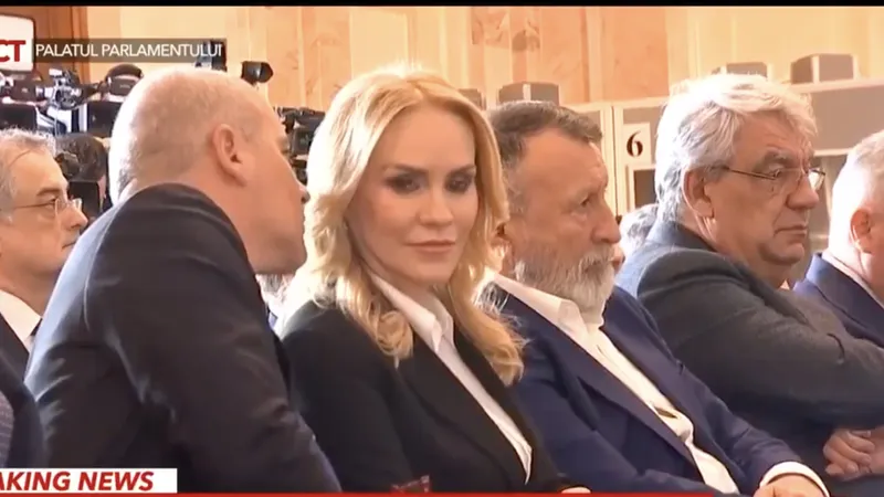 Reacția Gabrielei Firea când Ciolacu spune că ea și Burduja au șanse egale Foto: Captură  video