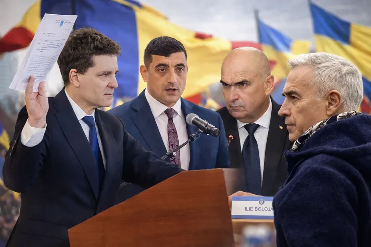 România 2025, retrospectiva evenimentelor politice (sursa: Facebook/Nicușor Dan, George Simion, Ilie Bolojan, Călin Georgescu)