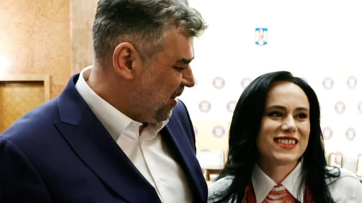 Ciolacu și-a abandonat soția în firmă. În imagine, împreună cu ministra Muncii (sursa: Facebook/Marcel Ciolacu)
