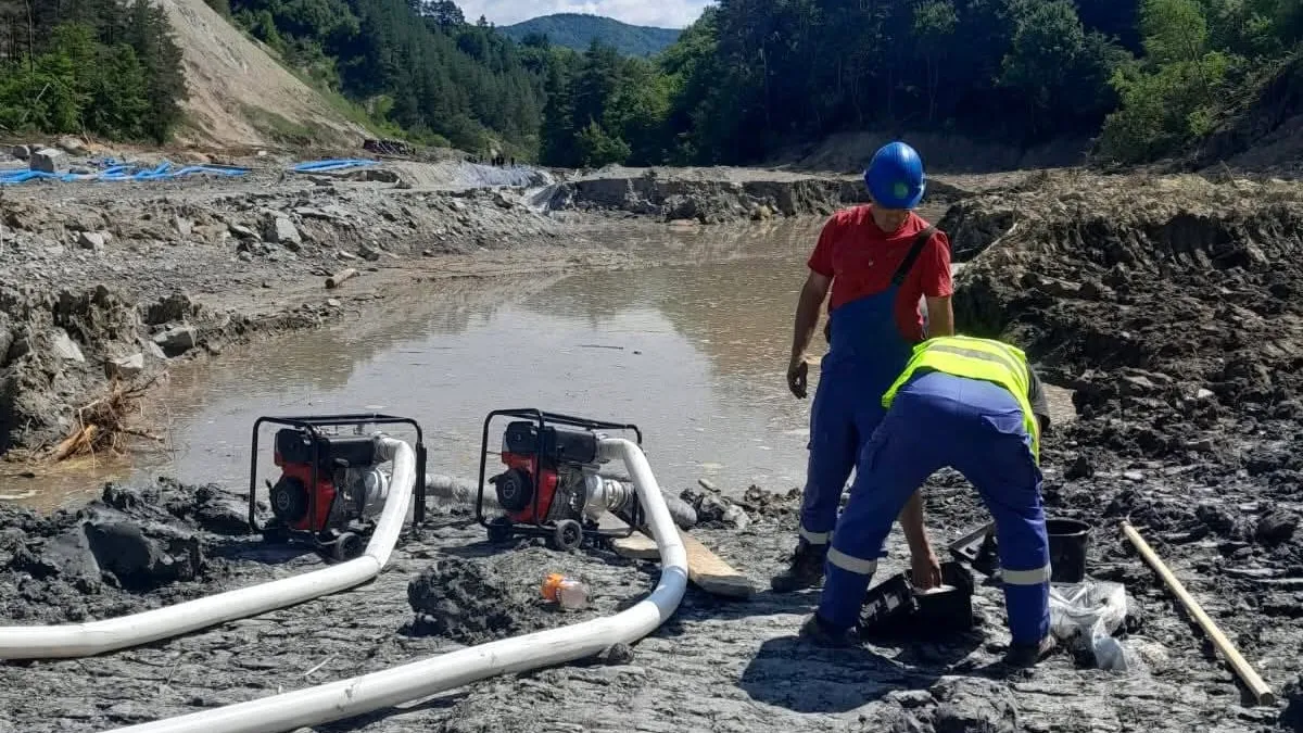 Praid, alimentarea populației cu apă, afectată (sursa: Facebook/Apele Române)