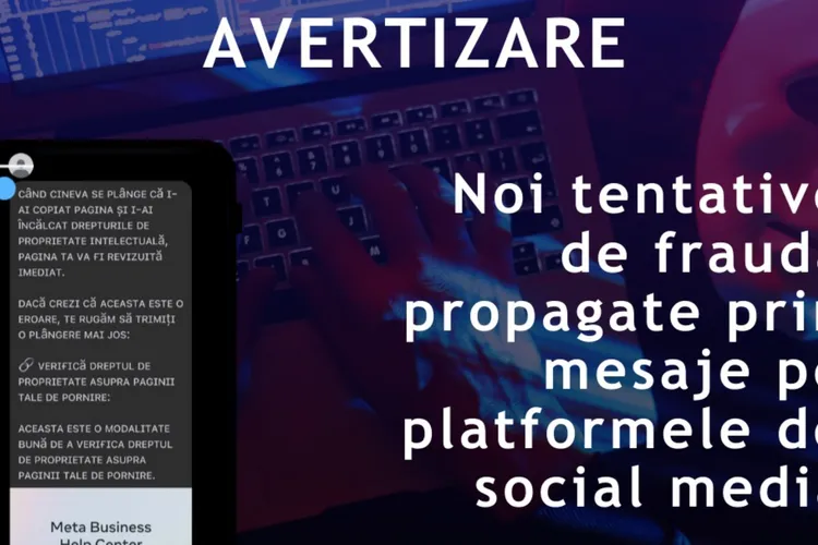 Tentativă de fraudă pe rețelele sociale: avertizare privind mesaje false care cer confirmarea drepturilor de proprietate asupra paginilor