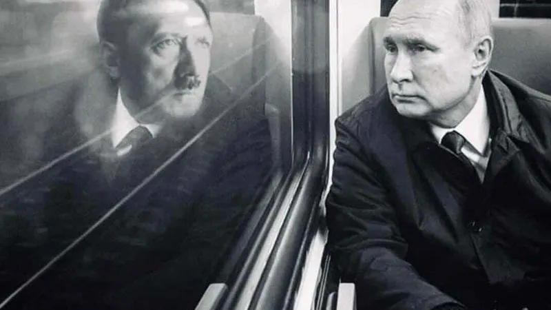 Putin trebuie să aibă soarta lui Hitler Foto: Twitter Business Ukraine Magazine