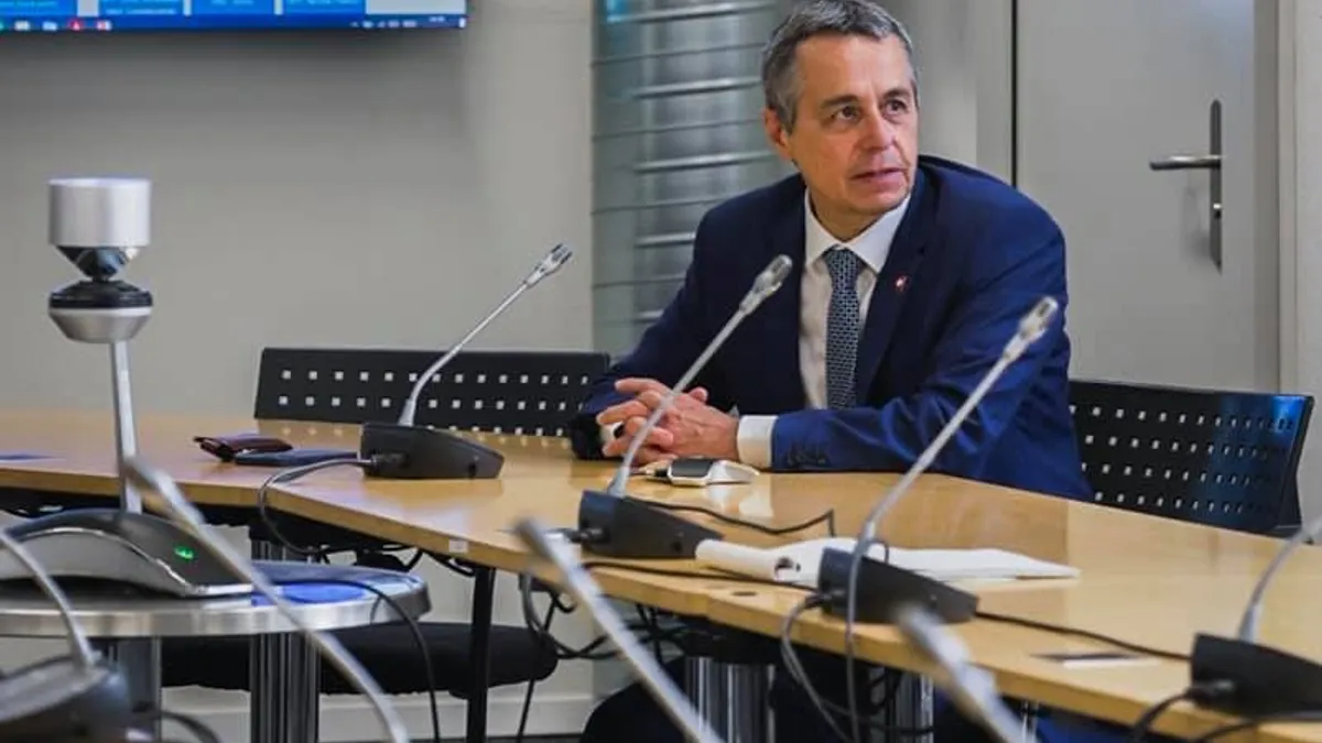 Lovitură pentru Putin: Elveția i-a înghețat activele Foto: Facebook Ignazio Cassis