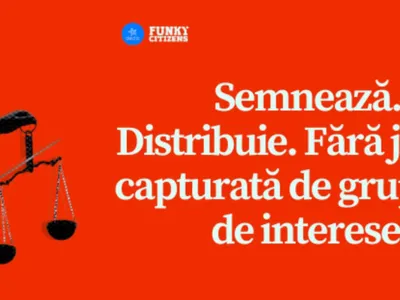 Petiție pentru reforma sistemului judiciar (sursa: Facebook/Funky Citizens)