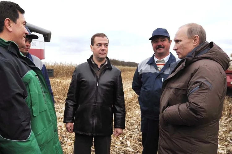 Rusia a recoltat cereale din teritoriul ocupat în Ucraina Foto: Kremlin.ru