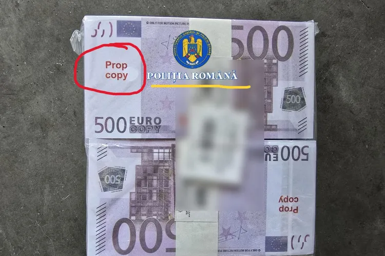 Val de ironii asupra Poliției, după ce s-a lăudat că a capturat un miliard de euro, bani de recuzită Foto: Facebook Poliția Română