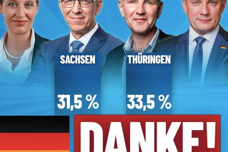Turingia a votat AfD câștigă alegerile (sursa: Facebook/AfD)