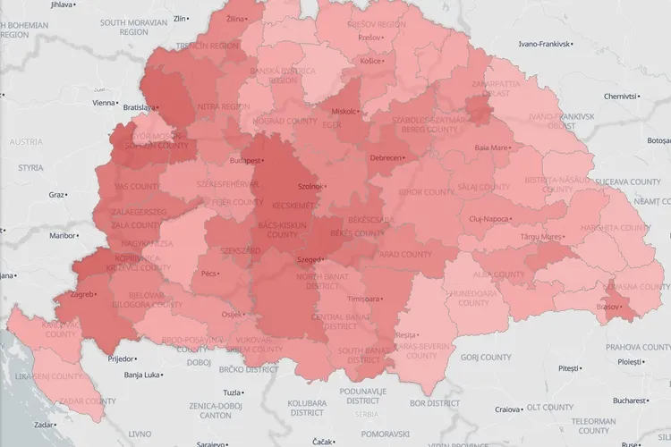 Controversa atlasului cu hărțile „Ungariei Mari" (sursa: Istvan Balogh)