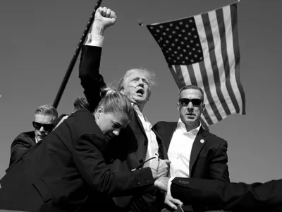 Fotografia istorică cu Trump, după atentat, explicată Foto: Twitter