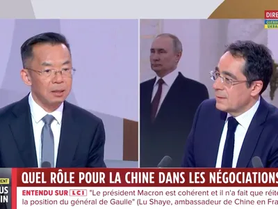 China ignoră total discuțiile cu Macron (sursa: Twitter/LCI)