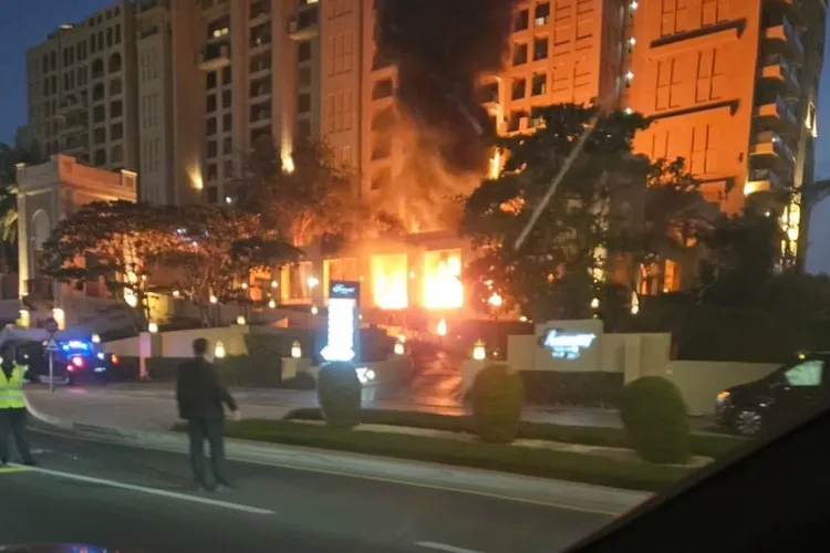 Atacuri iraniene în Dubai (sursa: Instagram/iranintlenglish)