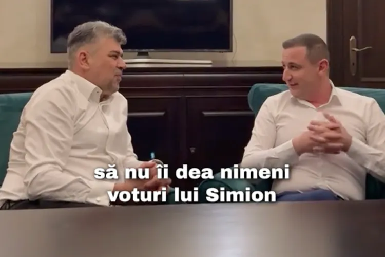 Ciolacu admite: PSD, voturi lui Simion (sursa: TikTok/Marcel Ciolacu)