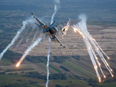 Polonia doboară drone rusești în premieră (sursa: Facebook/Siły Powietrzne/Polish Air Force)