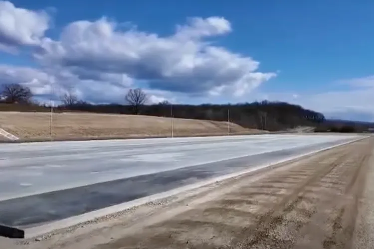 A1, tronsonul Margina–Holdea ajunge la 56% (sursa: Facebook/Compania Nationala de Administrare a Infrastructurii Rutiere)