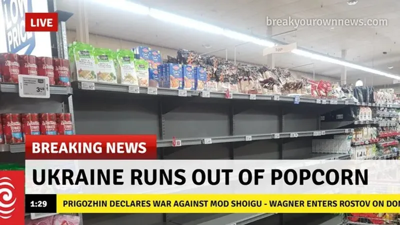 Breaking: Ucraina a rămas fără popcorn!