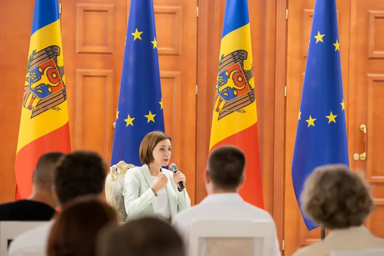 Maia Sandu, în Parlament: „Dacă ucrainenii nu țineau piept invaziei ruse, unde mergea Federația Rusă? Spre Nistru? Spre Prut?” Foto: Facebook